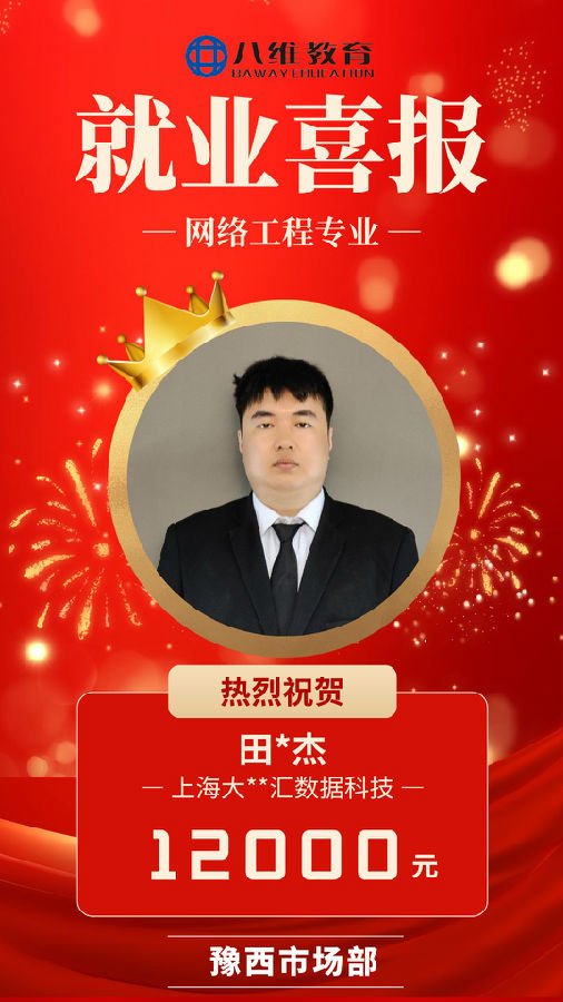 八維職業學校網絡工程專業最新喜報來襲
